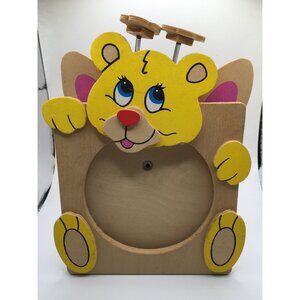 Vintage Hasbro Applause Wooden Wuzzles Photo Picture Frame 1985 Disney NEW